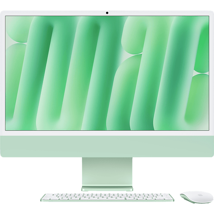 Apple iMac 24" (2024), MWUE3D/A, Apple M4 8-Core GPU, 16 GB RAM, 256 SSD, Grün – Bild 1
