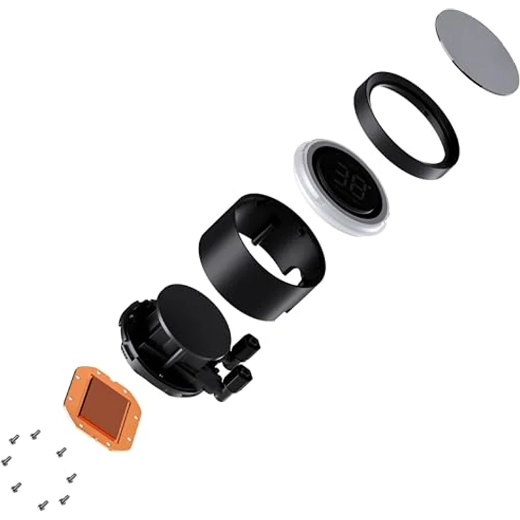 Jonsbo TH-240B, All-in-One-Wasserkühlung mit 240-mm-Aluminium-Radiator, RGB-Lüftern und LED-Display, Schwarz – Bild 8