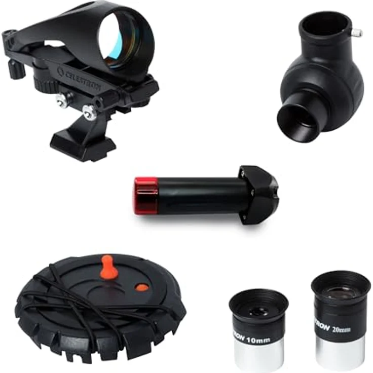 Celestron 22403 Inspire 100AZ Refraktor-Smartphone-Adapter integriert, Refraktor – Blau – Bild 9