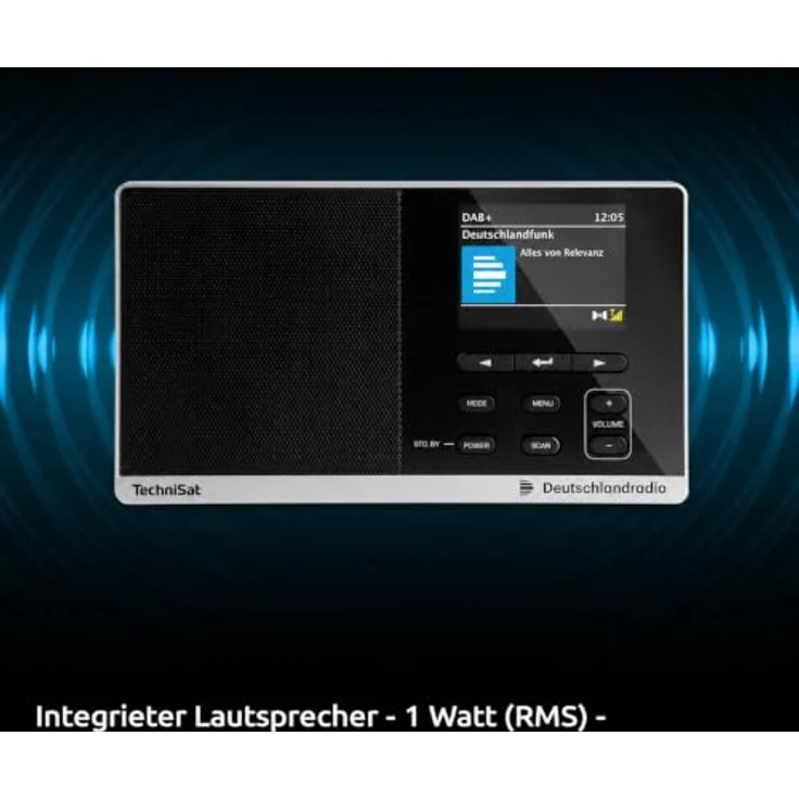 TechniSat DIGITRADIO 215 ASA Deutschlandradio Edition, Küchenradio mit DAB+/UKW, 2,8 Zoll TFT-Farbdisplay und ASA-Warnfunktion – Bild 5
