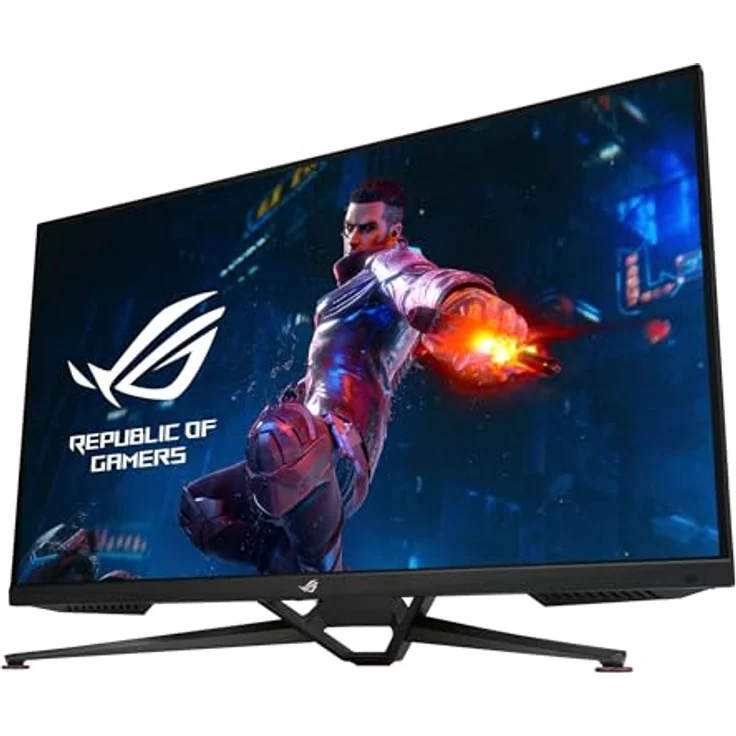 ASUS ROG Swift PG38UQ - 38 Zoll 4K UHD Gaming Monitor - 144 Hz, 1ms GtG, G-Sync, FreeSync, ELMB Sync, DisplayHDR 600 - Fast-IPS, Stativ Sockel, 16:9, 3840x2160, DP 1.4, HDMI 2.1, USB-Hub, Speaker – Bild 3