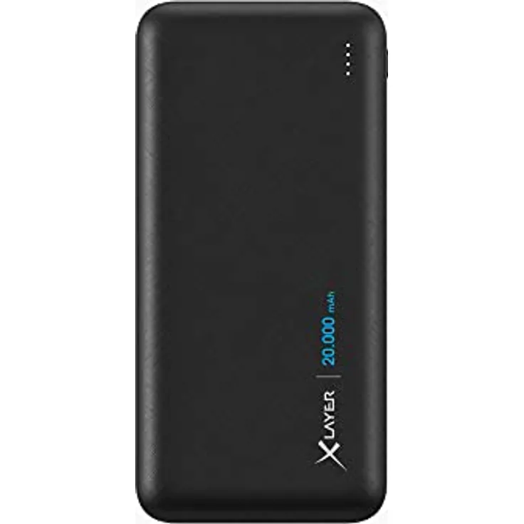 XLayer Powerbank Solid 20000 mAh Akku, externes Ladegerät für iPhone, iPad, Samsung, Huawei, Xiaomi, AirPods, schnelles Aufladen, Tragbares Gerät