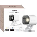 Aqara 4MP Kamera-Hub G5 Pro PoE, Echtfarbe Nachtsicht Überwachungskamera Aussen, HomeKit Secure Video, Thread-Grenzrouter, Lokale Erkennung, Thread/Zigbee, Unterstützt Alexa Google SmartThings (Weiß)