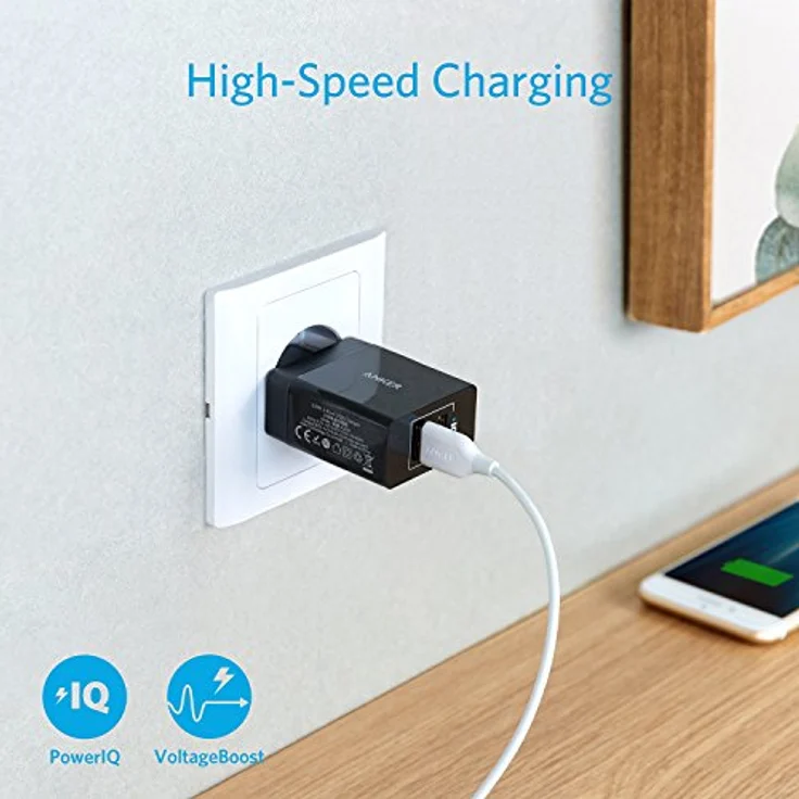 Anker 24 W 2-Port USB Wandladegerät, schwarz (A2021313) – Bild 6