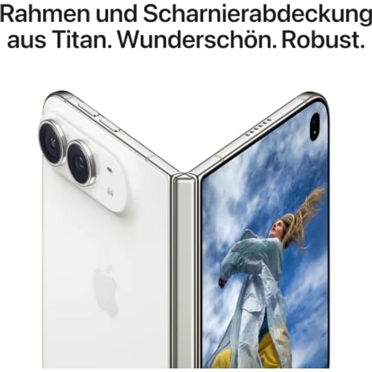 Apple iPhone Duo 5G Smartphone (7,6 Zoll) OLED-Display, 2 TB interner Speicher, iOS 27, Weiß – Bild 6