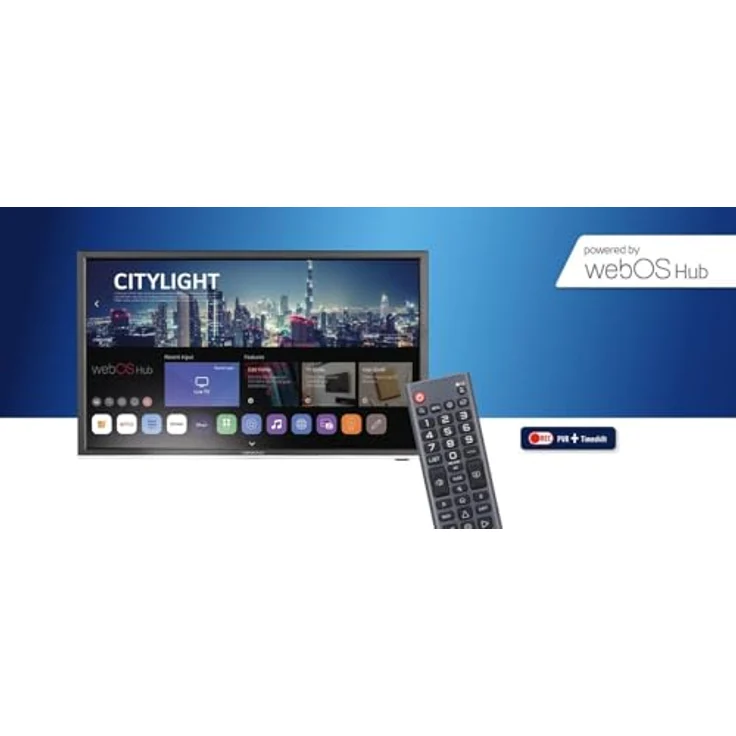 alphatronics K-19 W Smart TV, 19 Zoll mit Triple Tuner (DVB-S/S2, DVB-T/T2, DVB-C), Bluetooth 5.0, für 12/24/230V Caravan WoMo – Bild 4