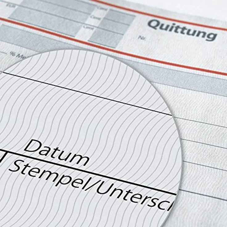Sigel T1178 Quittungsblock, DIN A6 quer, 40 Blätter, fälschungssicher mit MwSt.-Nachweis, 3 St. – Bild 6