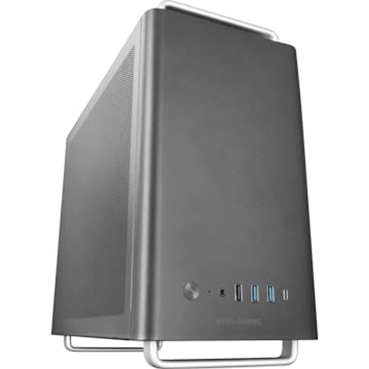 MARSGAMING MC-Elite, Micro-ATX PC Gehäuse aus Metall, 3X FDB-Lüfter, Dual ATX und SFX Netzteilunterstützung, Schwarz – Bild 1