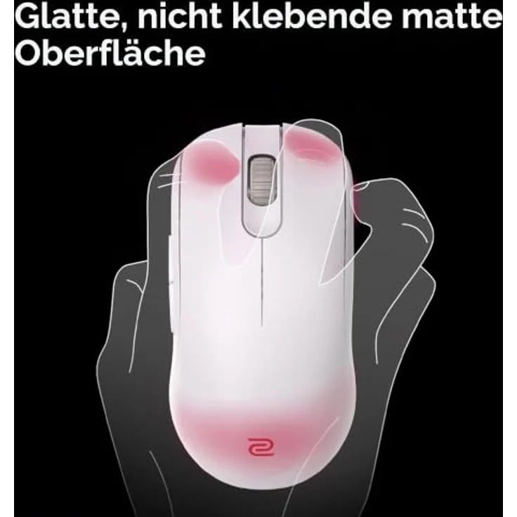BenQ ZOWIE FK1-DW (Large) 4K Wireless Gaming Maus, 80 Stunden Akkulaufzeit, graue Limited Edition, für Esports – Bild 4