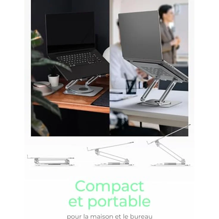 ICY BOX Notebook-Ständer, höhenverstellbar für ergonomische Bildschirmposition – Bild 7