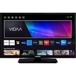 Telefunken 24 Zoll Smart TV VIDAA XH24VP550M HD Fernseher, Schwarz, HDR TV mit Triple-Tuner