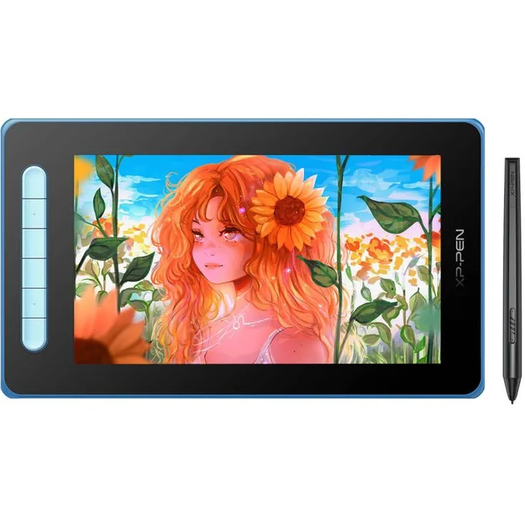 XP-Pen Artist 10 2. Generation Grafiktablett 10,1 Zoll Pen Display mit X3 Smart-Chip Stylus, 120 % sRGB Farbraum, Grafikmonitor mit 6 Schnelltasten zum Malen, Skizzieren (Blau)