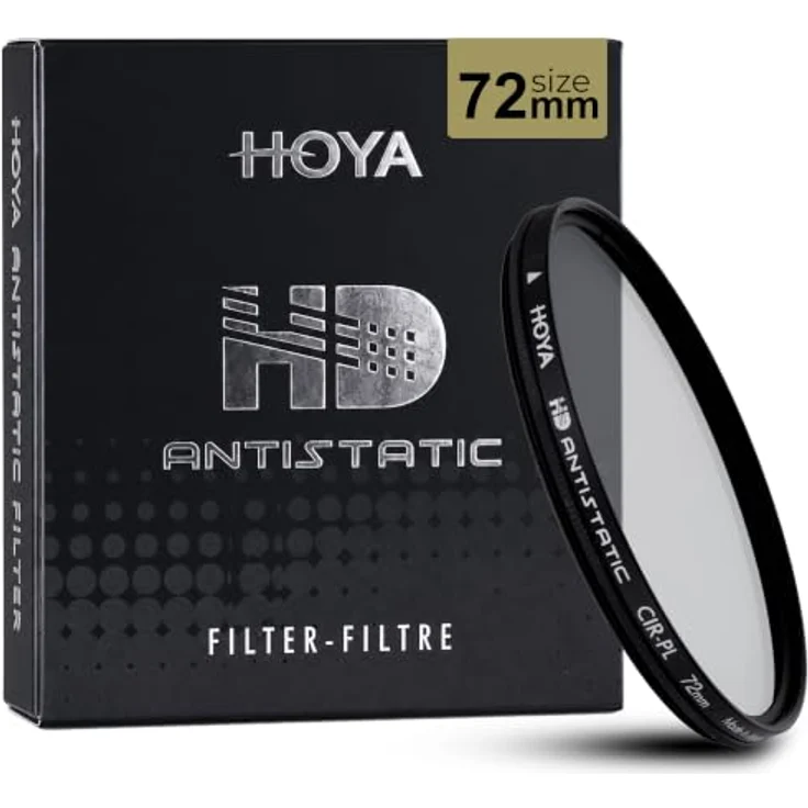 Hoya CIR-PL HD Antistatic, 72mm Polfilter mit chemisch verstärktem optischem Glas, staub- und wasserabweisend – Bild 1