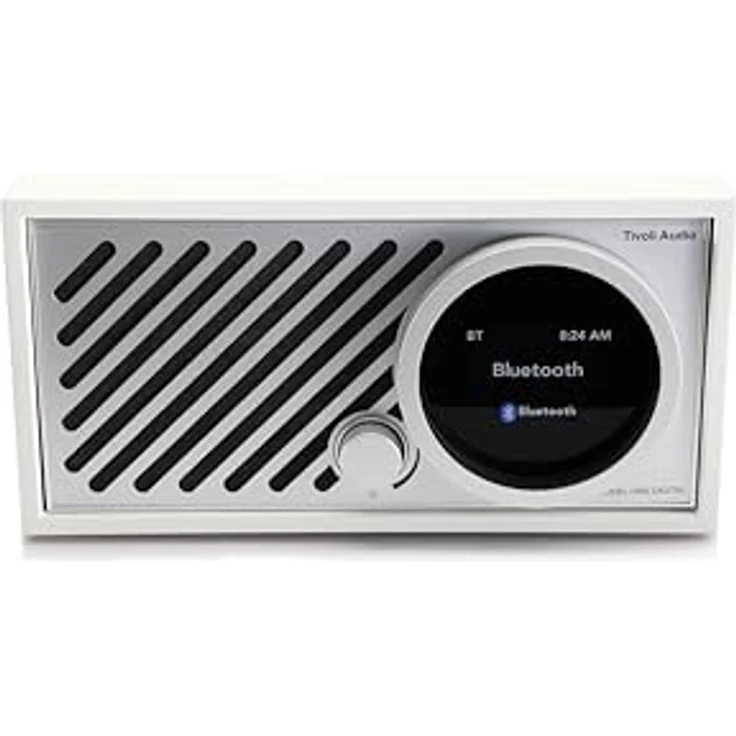 Tivoli Audio Model ONE Digital + Gen3, Wi-Fi/Bluetooth-Radio mit DAB/DAB+/FM Empfang, 20 W Leistung, Weiß/Silber – Bild 4