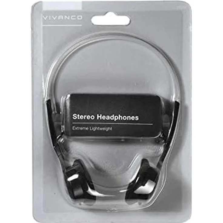 Vivanco SR 3030 Stereo Bügelkopfhörer (101dB, 3,5mm Klinkenstecker, 1,1m) schwarz – Bild 3