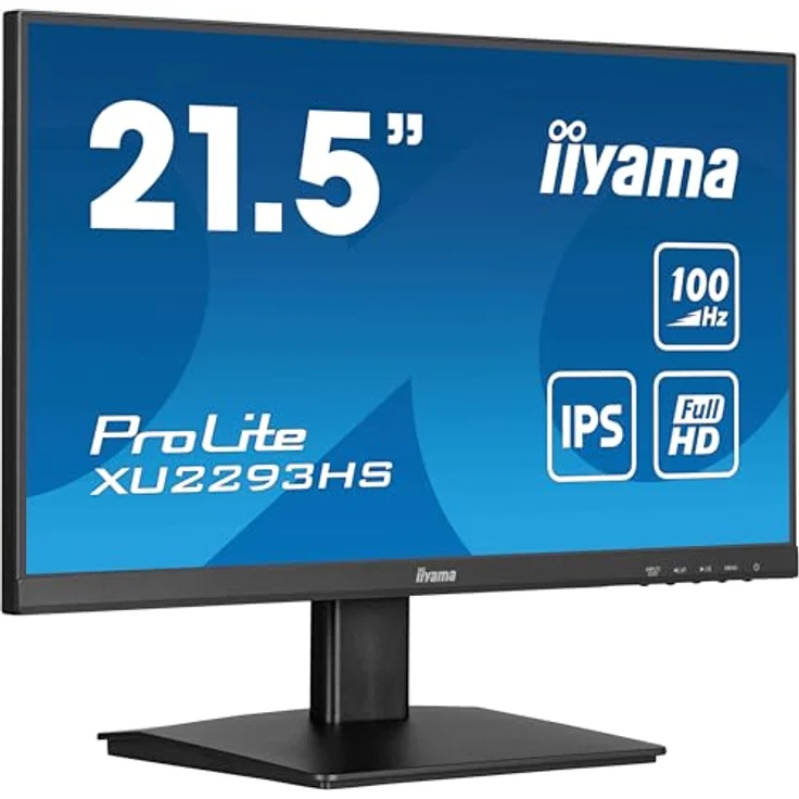 iiyama Prolite XU2293HS-B6 54,5cm 21,5" IPS LED-Monitor Full-HD 100Hz HDMI DP Slim-Line AdaptiveSync schwarz – Bild 1
