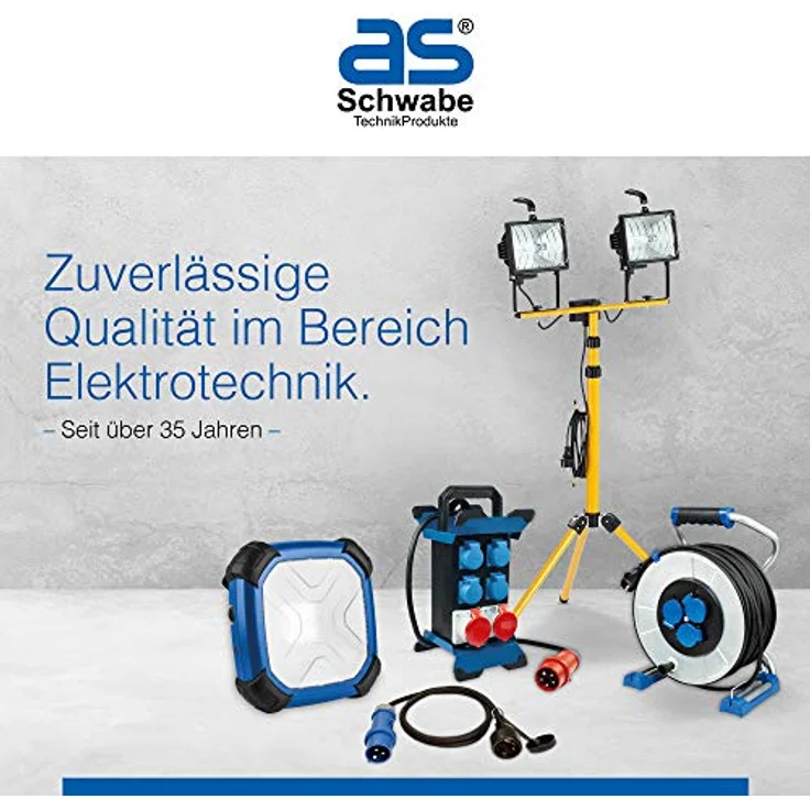 as - Schwabe Winkel-Stecker 230V/16A, OHNE Kabel, schwere Ausführung, max. Querschnitt 2,5mm², IP44 für den Außenbereich geeignet, Gewerbe Baustelle, 62207 – Bild 2