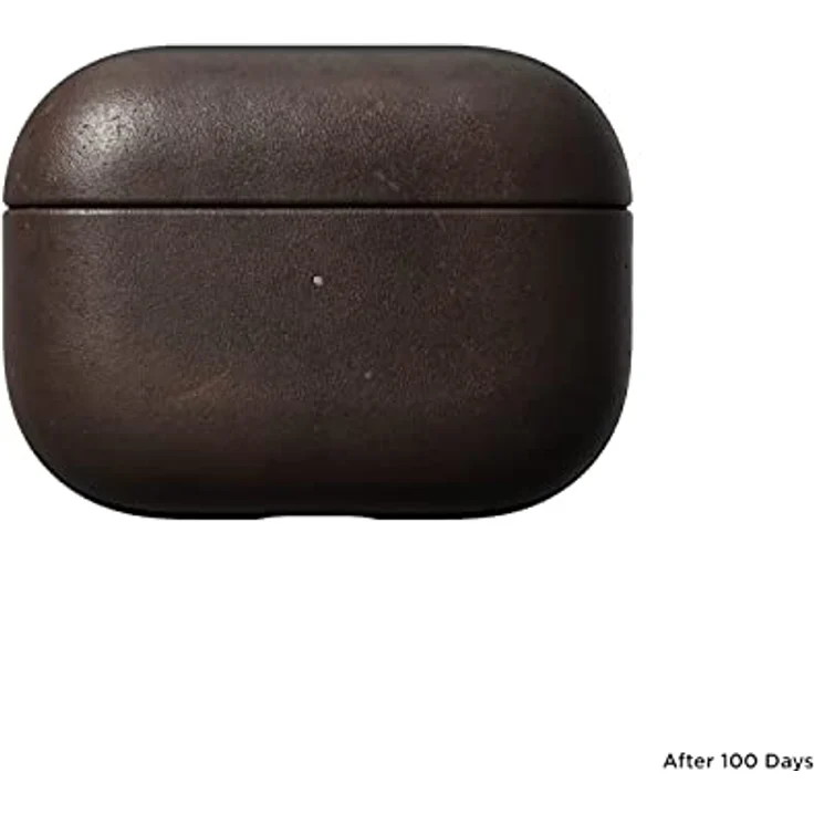 NOMAD Modern Leather Case für Airpods Pro | Robuste Schutzhülle aus Polycarbonat und Echtleder | Gummierte TPE-Bumper | Airpods Pro 2 | Brown – Bild 2