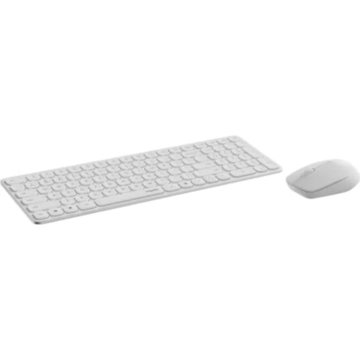 Rapoo 9310M, Kabelloses ultraflaches Multi-Mode-Deskset Tastatur- und Maus-Set, Aluminiumgehäuse in silber – Bild 2