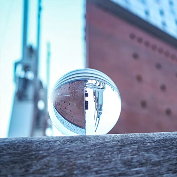 Rollei Lensball 90mm I Glaskugel I Kristallkugel I Foto-Kugel mit Aufbewahrungstasche & Mikrofaser Reinigungstuch für Glaskugel-Fotografie - Preisvergleich – Bild 2