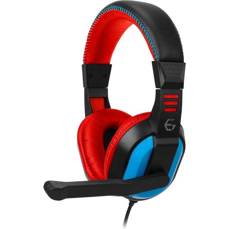 Egogear SHS10 Gaming Headset, kabelgebunden, mit Switch-Kompatibilität, rot/blau