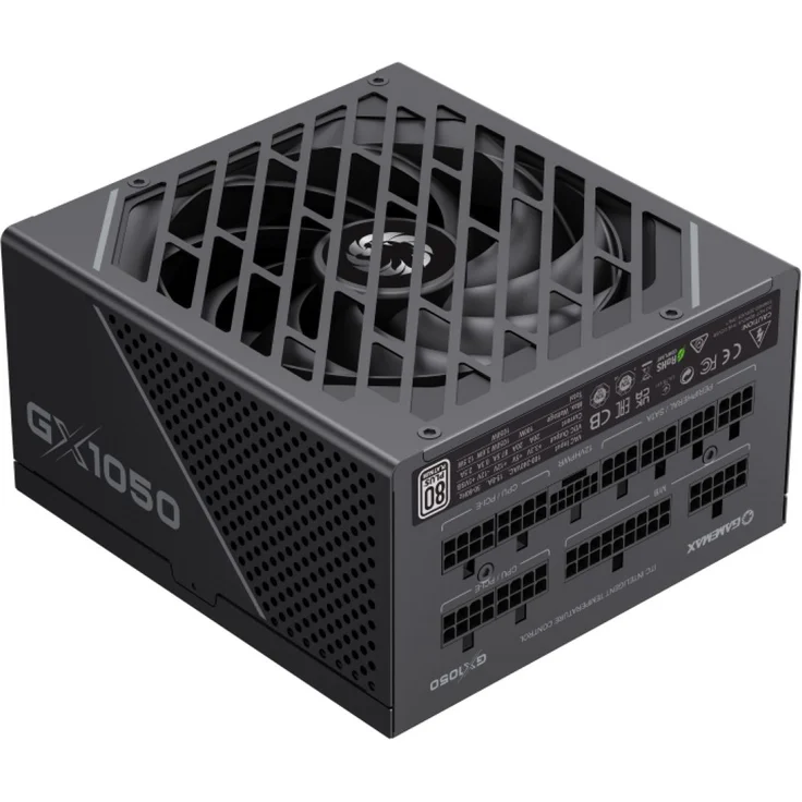 GAMEMAX GX-1050 PRO BK 80 Plus Platinum ATX3.1 PCIe5.1 PC-Netzteil (12V-2*6-Anschluss, Kabelmanagement)