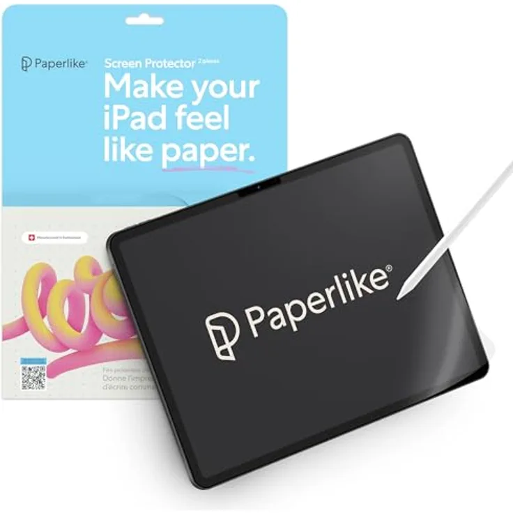 Paperlike 2.1 (2 Stück) für iPad Pro 11" (2024) - Transparente Folie zum Schreiben und Zeichnen wie auf Papier