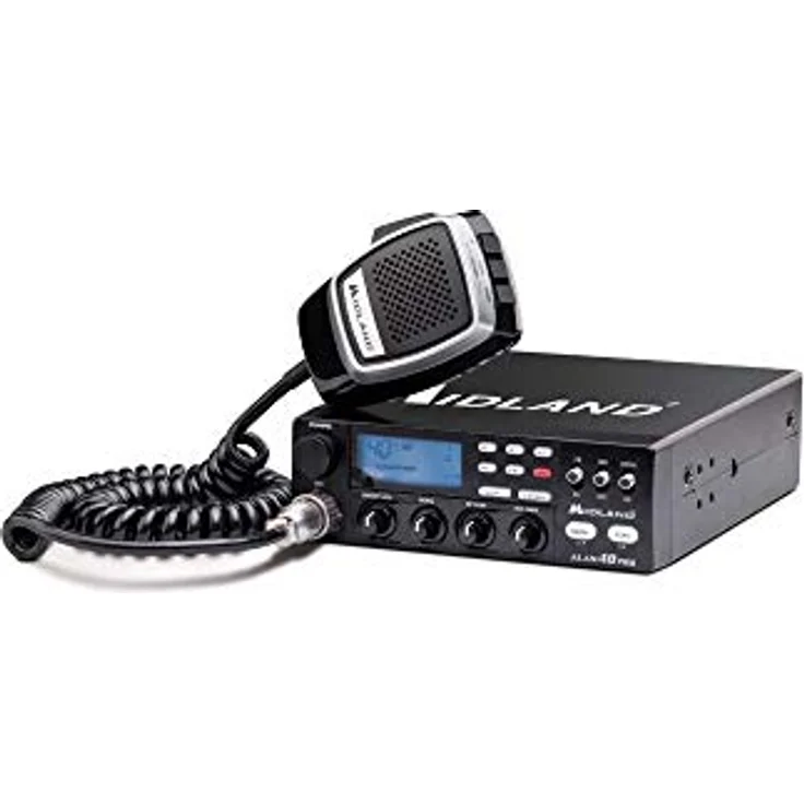 Midland Alan 48 Pro, CB Funk 12-24V mit Mikrofon und Haltebügel – Bild 2