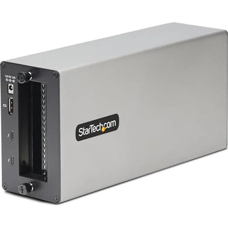 StarTech.com Thunderbolt 3 PCIe Erweiterungsgehäuse, Externes Gehäuse mit zwei PCI Express Steckplätzen, PCIe Box für Laptops/Desktops/All-In-Ones, 8K/4K Ausgang über TB3/DP 1.4 (2TBT3-PCIE-ENCLOSURE) – Bild 2