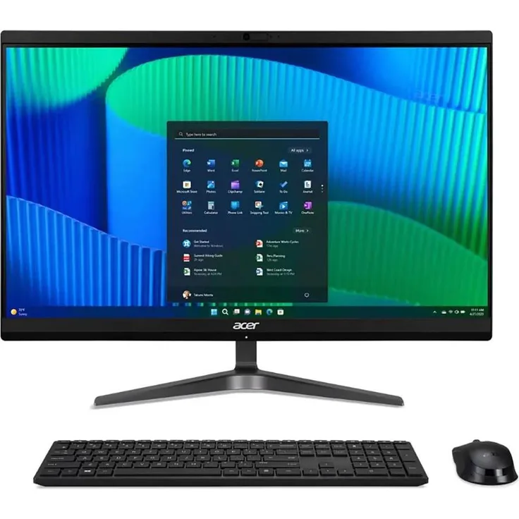 Acer Veriton VZ2524G, All-in-One-PC mit Intel Core Ultra 5 125U, 16 GB RAM, 1 TB SSD, 23,8 Zoll Full HD Display, schwarz