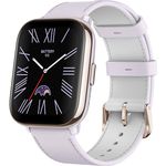 Amazfit Active Smartwatch mit AI-Fitness-Trainer, Dual-Band GPS, Routennavigation, Bluetooth-Anruf, Musikspeicher, 14-Tage-Akku, 1,75" AMOLED-Display & Alexa-fähig, Zepp Coach, Lederband