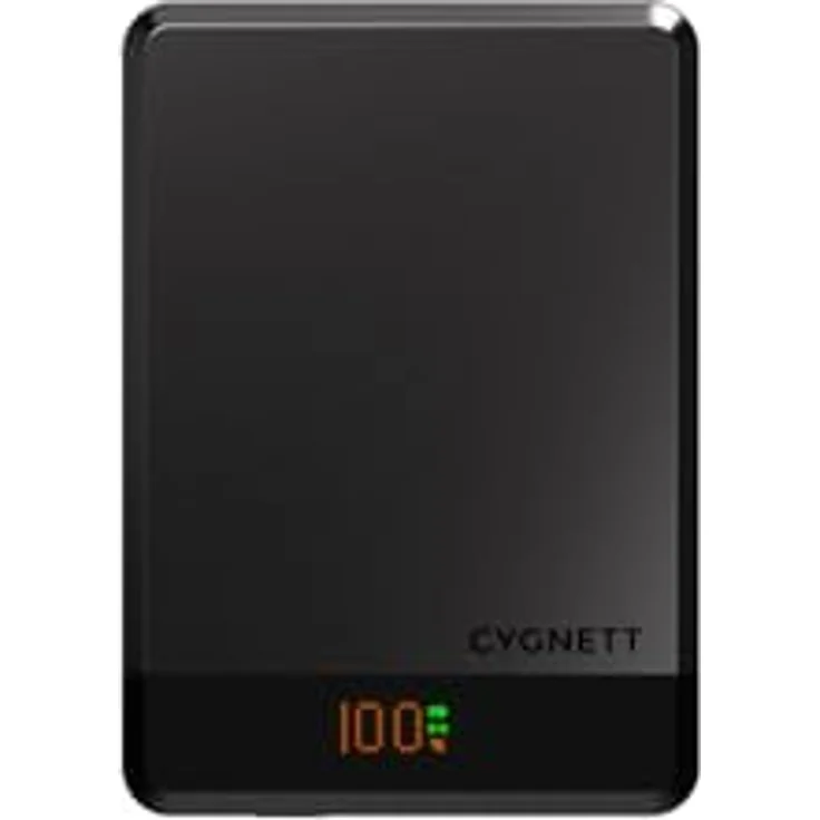 Cygnett Powerbank 5.000mAh kabellos MagSlim ultra-kompakt in Schwarz – Bild 2