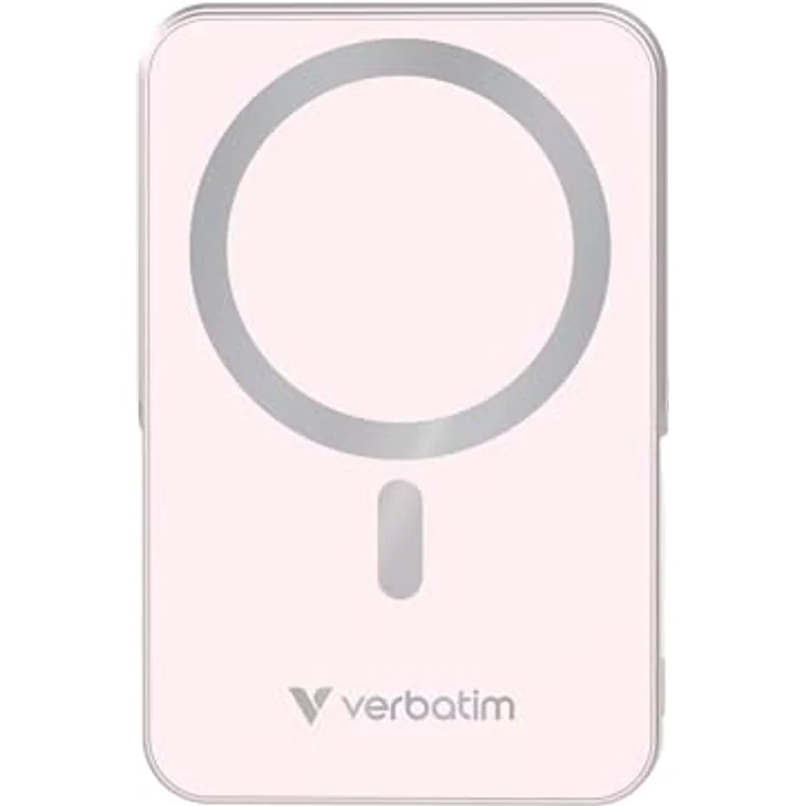 Verbatim Charge 'n' Go MagSafe Powerbank 10.000mAh Rosa 15W magnetisch - PD 22W Schnellladefunktion LED-Anzeige & klappbarer Ständer für iPhone 16/15/14/13/12 Pro/Pro Max - inkl. USB-C Kabel – Bild 2