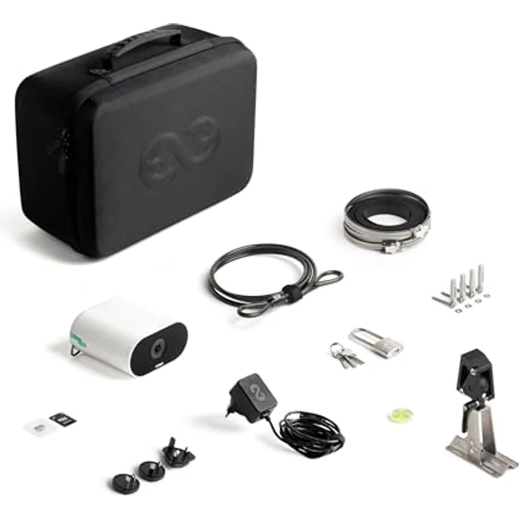 Enlaps Tikee Mini Pack, Netzwerkkamera mit 4K-Auflösung, IP66, externem Solarmodul, Mehrfarbig