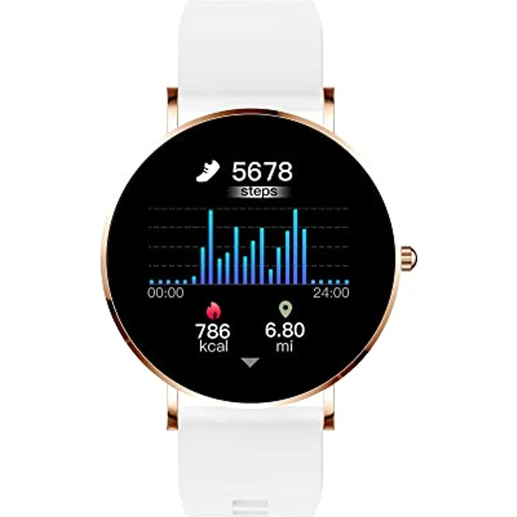 XCOAST Damen Smartwatch SIONA 2, iOS&Android, brilliantes AMOLED Display, Ultra flach, wasserdicht, Blutdruck, Blutsauerstoff, Herzfrequenz, Schlaf, Galerie – Bild 3