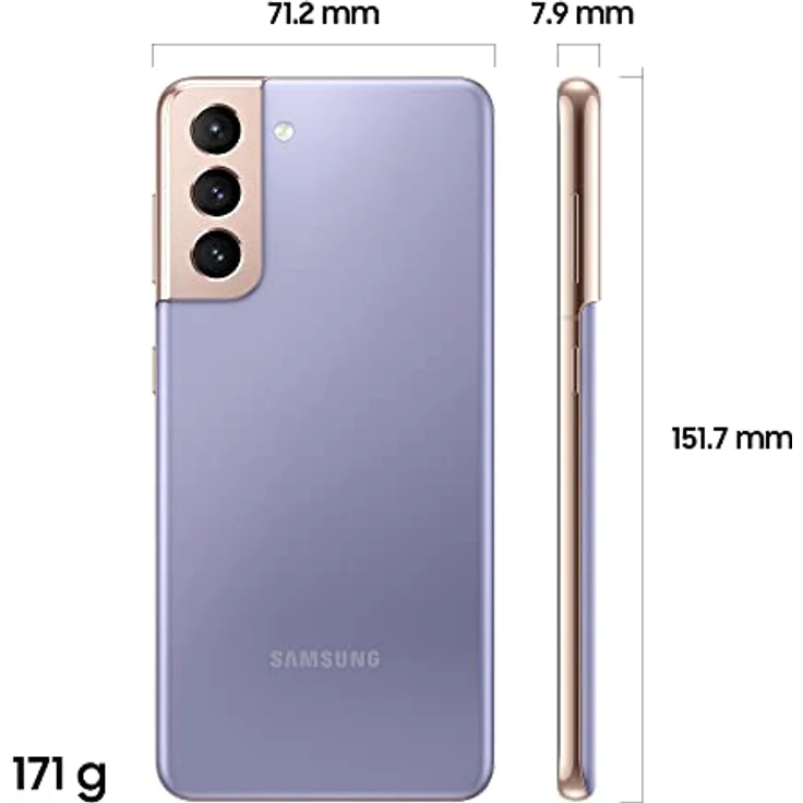 Samsung Galaxy S21 5G 128GB - Phantom Violett, Smartphone mit 6,2 Zoll Display und 4000 mAh Akku – Bild 3