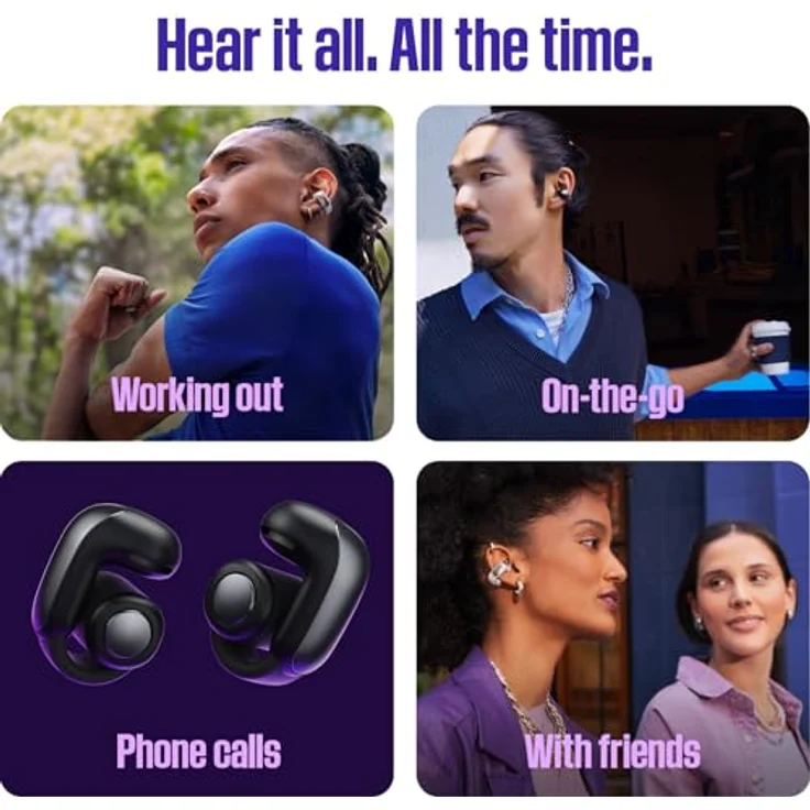 Bose Ultra Open Earbuds mit 2 Modi: Immersive Sound, Stereo Kopfhörer (Stummschaltung, Bluetooth, Simple Sync, Google Fast Pair, Umgebung wahrnehmen) – Bild 5