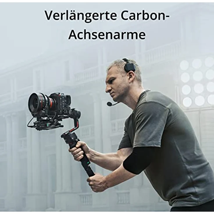DJI RS 3 Pro Combo – 3-Achsen Gimbal-Stabilisator für DSLR- und Kinokameras, automatische Achsensperren, verlängerte Carbon-Achsenarme, 4,5 kg getestete Zuladung, LiDAR-Fokus, O3 Pro Übertragung – Bild 3