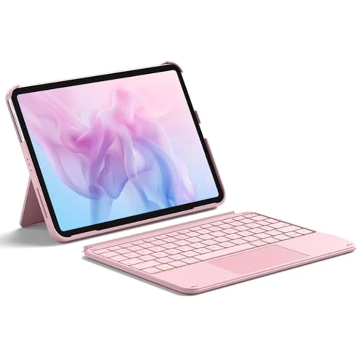 Inateck Hülle mit Tastatur KB04122, ultraleichte abnehmbare QWERTZ-Tastatur mit Touchpad für iPad 10/11, iPad Air 11" und iPad Pro 11" – Bild 1
