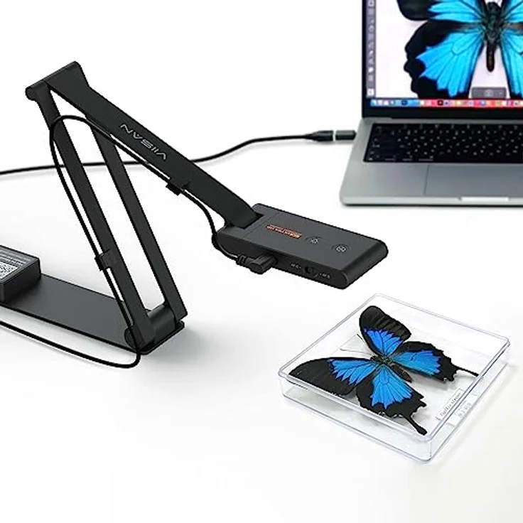 Viisan VS13AI 4K Dokumentenkamera mit AI-Rauschunterdrückung, 13MP Sensor, ideal für Live-Demos und Fernunterricht, kompatibel mit Mac und Windows – Bild 6