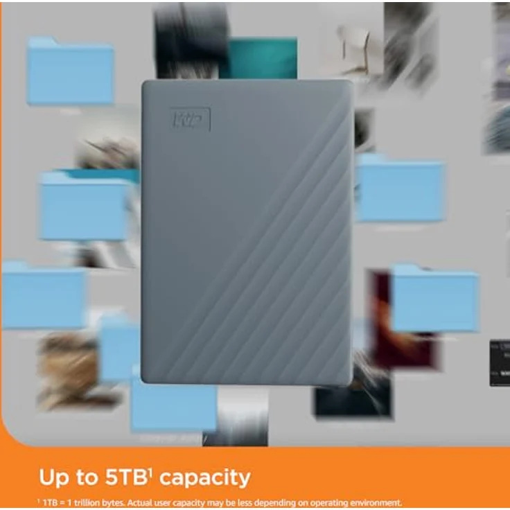 Western Digital WD Mobile My Passport-Festplatte 6 TB USB-C Siliziumgrau (Passwortschutz, Backup-Software, USB 3.2 Gen 1, 3 Jahre Garantie) – Bild 5