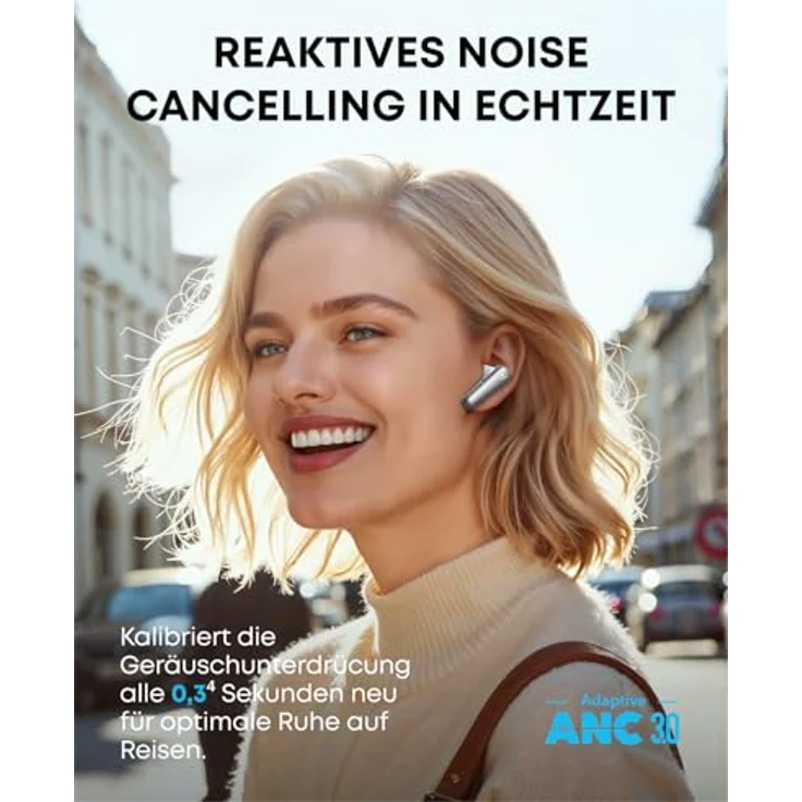soundcore Liberty 4 Pro von Anker, Kabellose Noise Cancelling Kopfhörer, Earbuds mit 7 Sensoren, ANC in Echtzeit, 2× schneller Laden, Hi-Fi-Musik Studio-Niveau, klare Anrufe mit 6 Mikros + KI – Bild 4