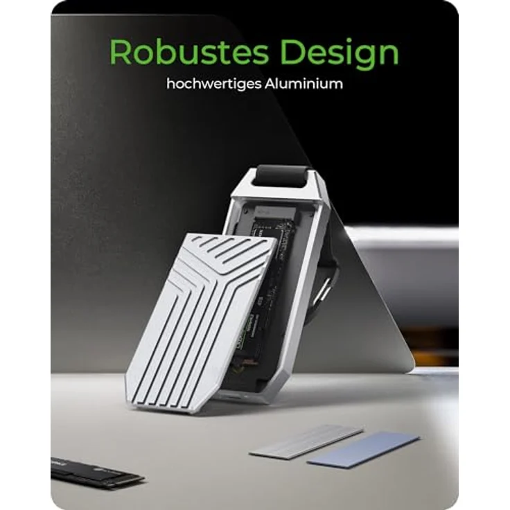 ICY BOX IB-1919M-C42, externes M.2 PCIe SSD Alu-Gehäuse, USB4 NVMe Typ-C, 40 Gbit/s, bis zu 8 TB Speicherplatz – Bild 7