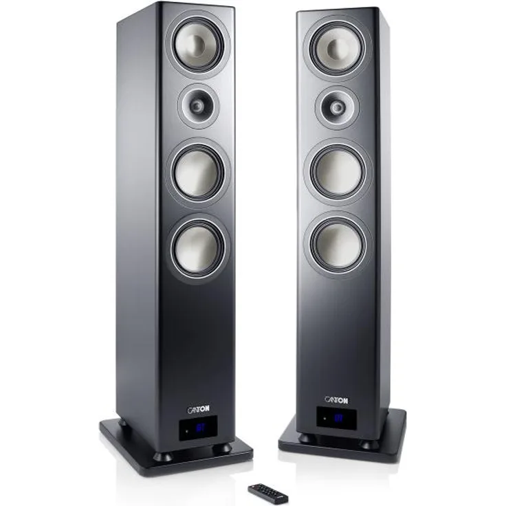 Canton VG! Standlautsprecher 3-Wege 350W, Frequenzbereich 24-30000 Hz, Bluetooth, USB, Schwarz