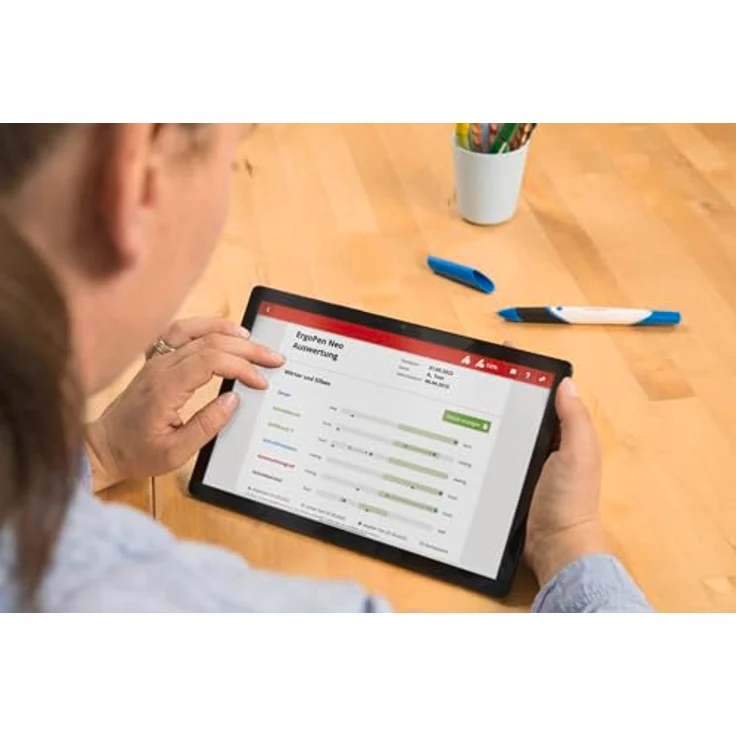 STABILO ErgoPen Neo, Smarter Stift mit App zur Motorik-Befundung für Kinder ab Vorschule, Schreibtraining für Tablet und Papier, ohne Schreibfarbe – Bild 6