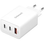 Intenso W65ACC GaN 65 Watt, weiß Schnellladegerät mit USB-A und USB-C Anschlüssen für Smartphones und Laptops