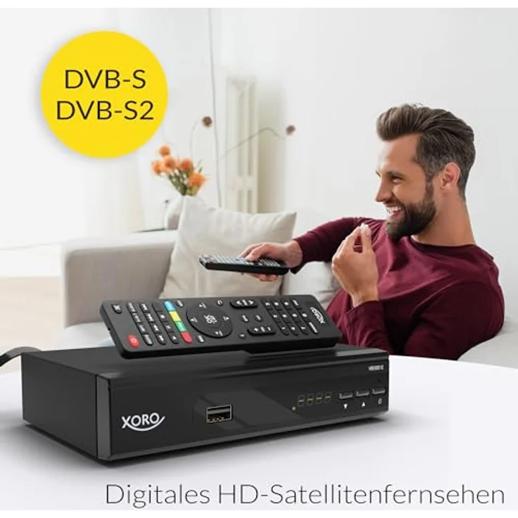 XORO HRS 8659 V2, HD DVB-S2 Satellitenreceiver mit HDMI, SCART, USB-Mediaplayer, Unicable 1+2 und 12V-Eingang – Bild 4