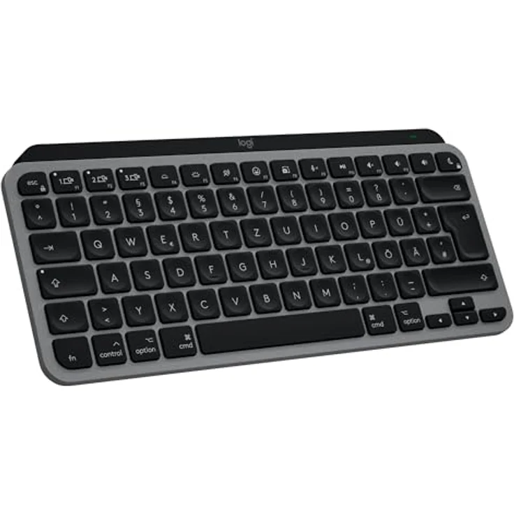 Logitech MX Keys Mini for Mac – kabellose Tastatur für Apple-Geräte, Bluetooth, Hintergrundbeleuchtung, USB-C, DEU QWERTZ - Grau – Bild 1