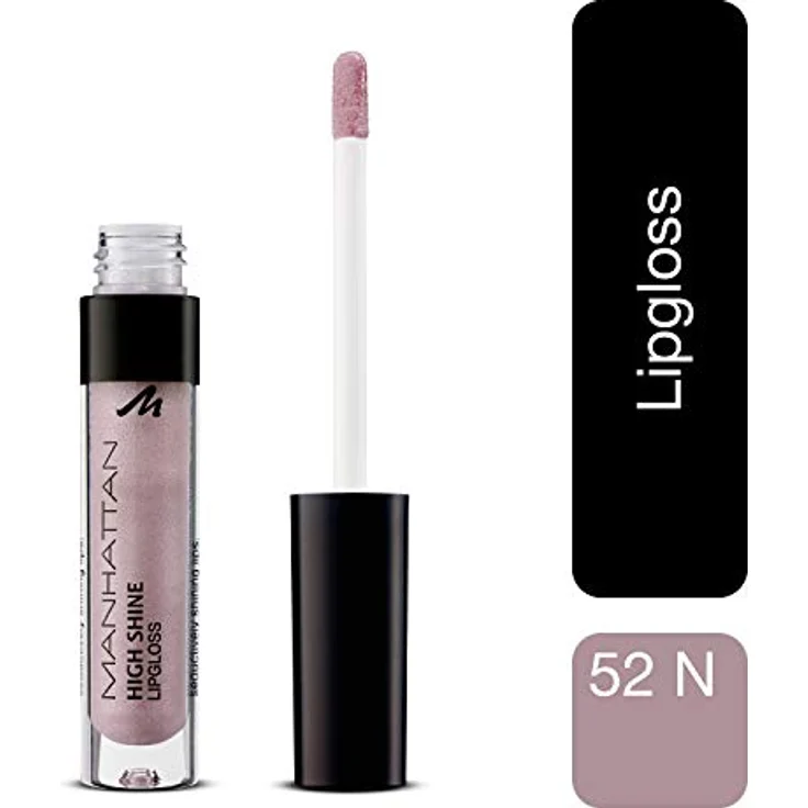 Manhattan High Shine Lipgloss, Glänzender Lipgloss für intensiv schimmerndes Finish auf den Lippen, Farbe 52N, 1 x 3ml – Bild 2