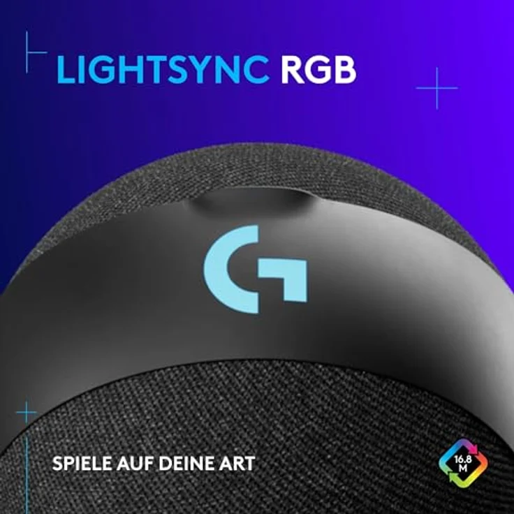 Logitech G Yeti Orb Gaming-Kondensatormikrofon mit RGB und LIGHTSYNC, USB-Mikrofon zum Streaming, Niere, USB- Plug-and-Play für PC/Mac – Schwarz – Bild 2
